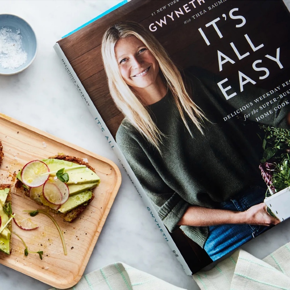 Gwyneth Paltrow It's All Easy Hardcover Cookbook Recipe Book Wellness Book